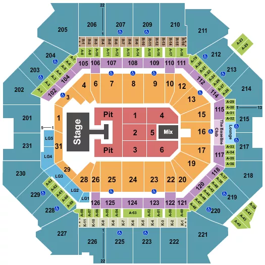 SLEEP TOKEN Seating Map Seating Chart