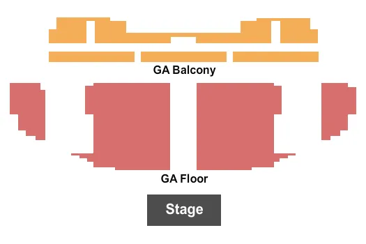 BARRYMORE THEATRE MADISON GA FLOOR GA BALCONY Seating Map Seating Chart