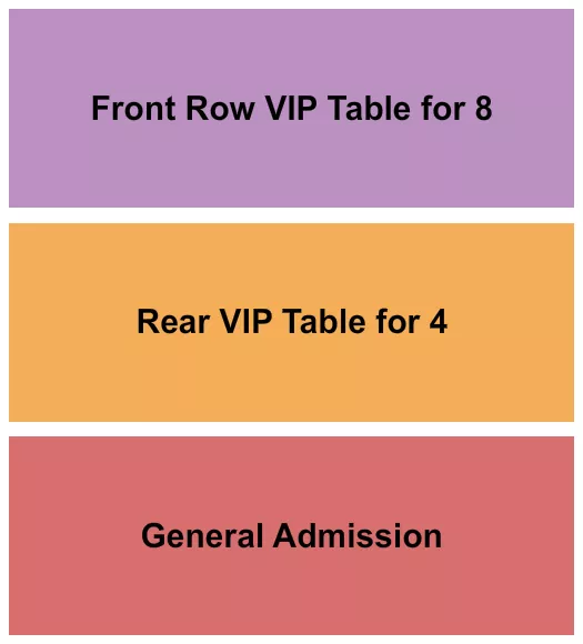 GA VIP TABLE 4 8 Seating Map Seating Chart