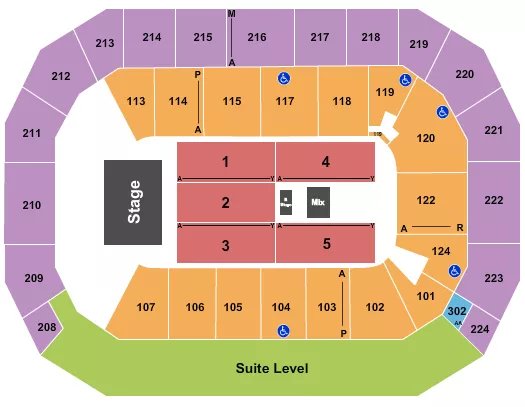ENDSTAGE Seating Map Seating Chart