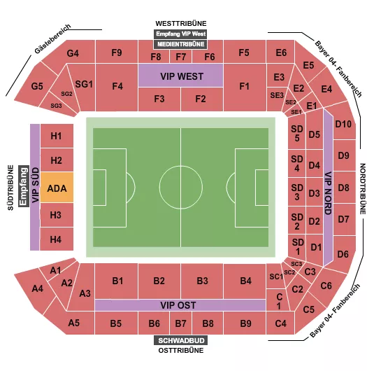 SOCCER Seating Map Seating Chart