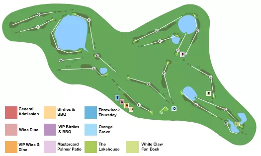 GOLF Seating Map Seating Chart