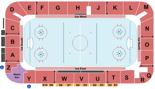 ICE SHOW Seating Map Seating Chart