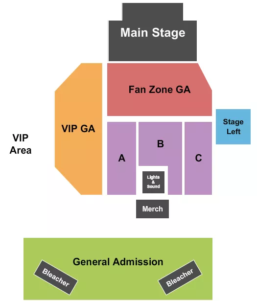 CONCERT Seating Map Seating Chart