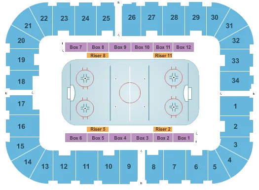 HOCKEY Seating Map Seating Chart