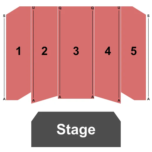 END STAGE Seating Map Seating Chart