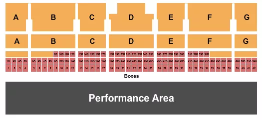 MONSTER TRUCKS Seating Map Seating Chart