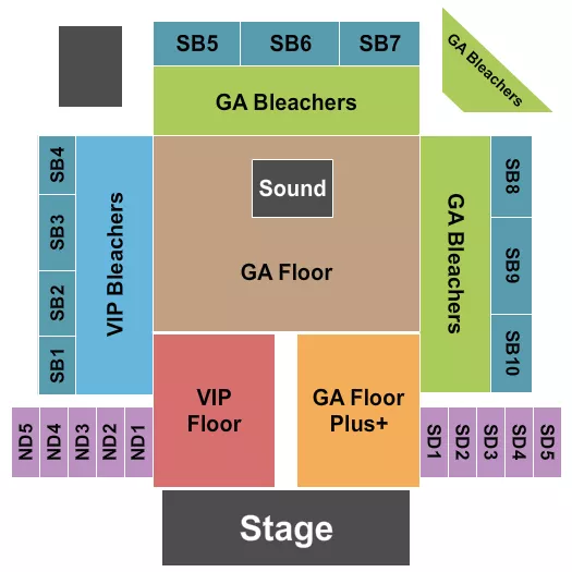 FESTIVAL Seating Map Seating Chart
