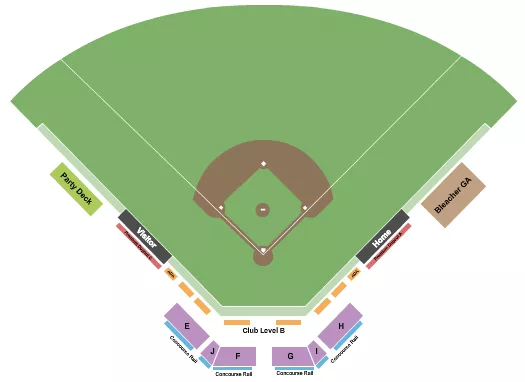 BASEBALL Seating Map Seating Chart