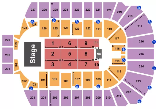 ENDSTAGE 5 Seating Map Seating Chart