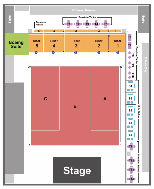 ENDSTAGE 4 Seating Map Seating Chart