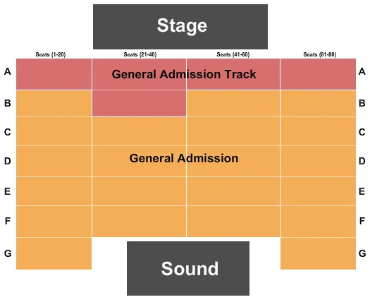 ENDSTAGE GA Seating Map Seating Chart