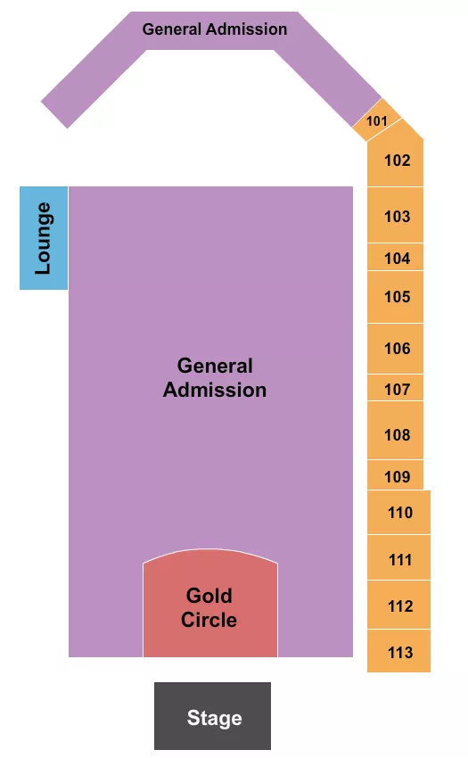 QUEENS OF THE STONE AGE Seating Map Seating Chart