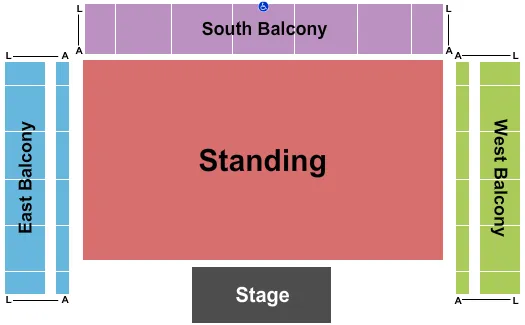 GA FLOOR Seating Map Seating Chart