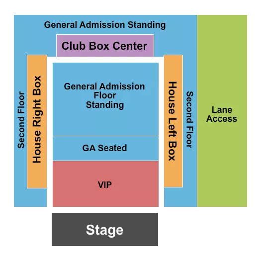 BROOKLYN BOWL NASHVILLE GA VIP 2 Seating Map Seating Chart