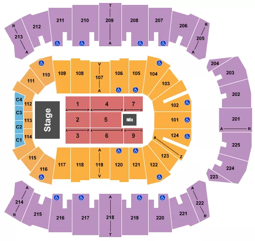ENDSTAGE FLR 1 9 NO 8 Seating Map Seating Chart
