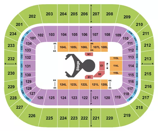 CIRQUE OVO Seating Map Seating Chart
