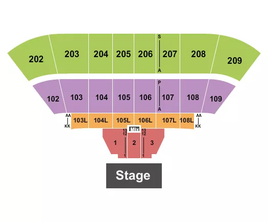 THEATER 2 Seating Map Seating Chart