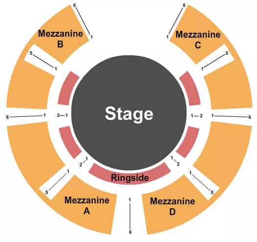 CAM PLEX WYOMING CENTER CIRQUE MACEO Seating Map Seating Chart