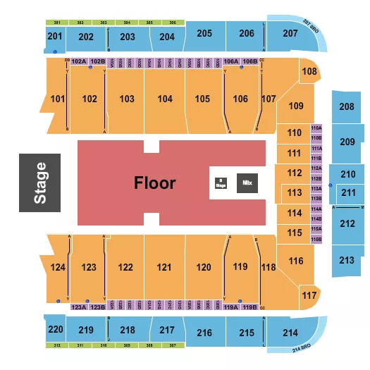 CALVIN HARRIS Seating Map Seating Chart