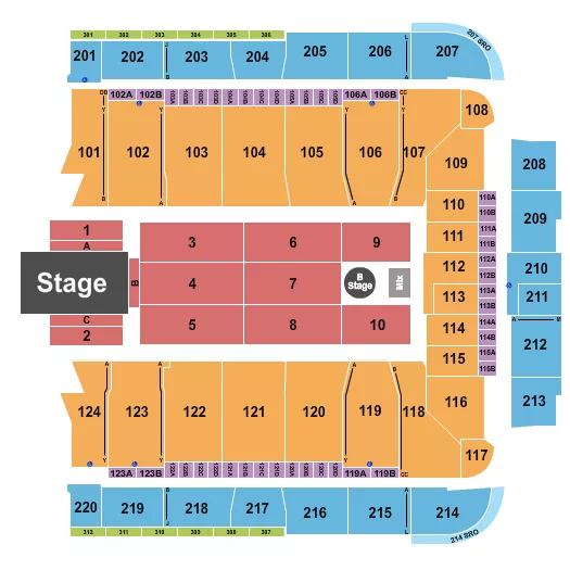 DANCING WITH THE STARS Seating Map Seating Chart