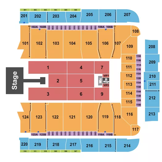 SUMMER WALKER Seating Map Seating Chart
