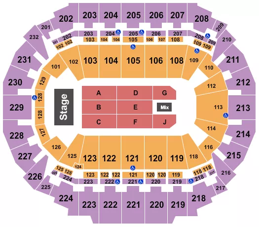 ENDSTAGE 5 Seating Map Seating Chart