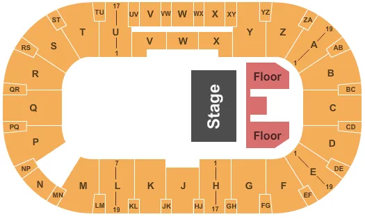 HALF HOUSE Seating Map Seating Chart