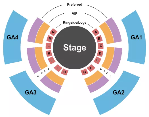SUPER CIRCUS Seating Map Seating Chart