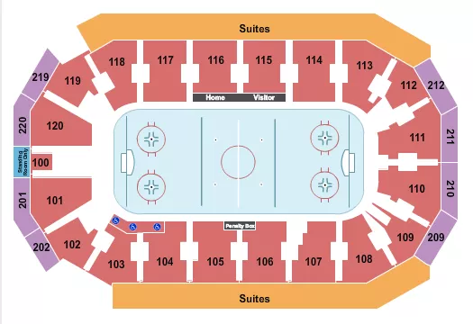 HOCKEY 2 Seating Map Seating Chart