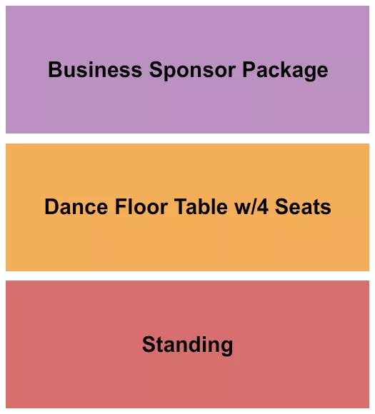 CAHOOTS DANCEHALL HONKYTONK GA FLOOR TABLE Seating Map Seating Chart