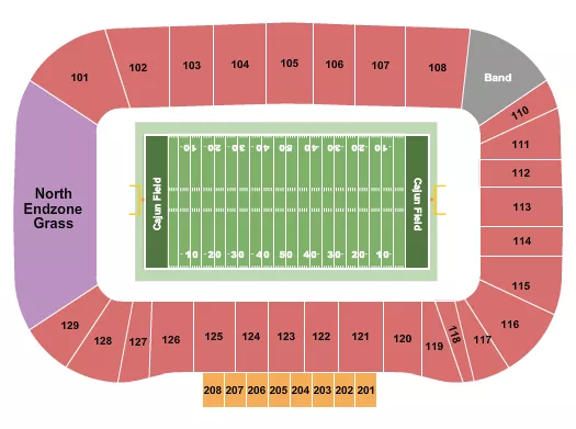 FOOTBALL Seating Map Seating Chart