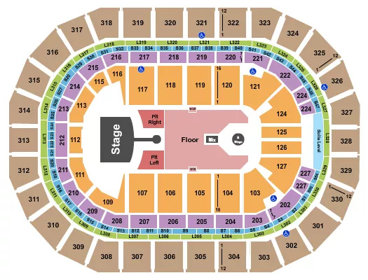 GRETA VAN FLEET Seating Map Seating Chart