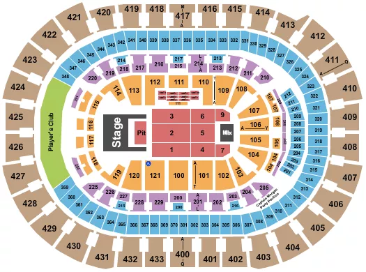 DOJA CAT Seating Map Seating Chart