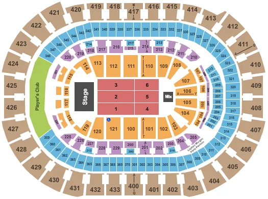 ENDSTAGE 3 Seating Map Seating Chart