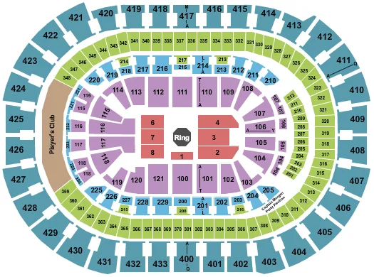 UFC FIGHT NIGHT Seating Map Seating Chart