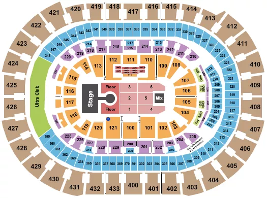 WEEZER Seating Map Seating Chart