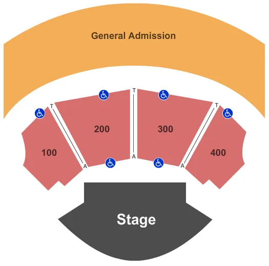 END STAGE Seating Map Seating Chart