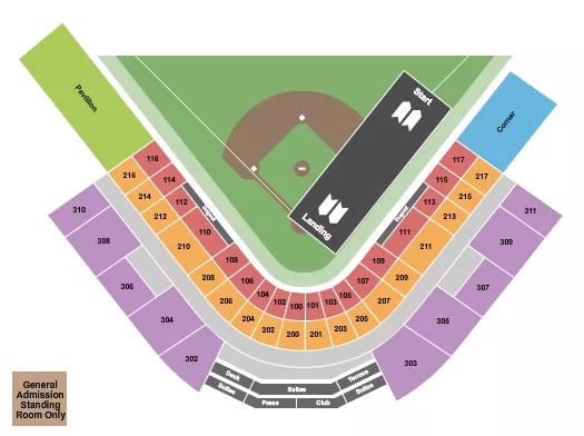 NITRO CIRCUS Seating Map Seating Chart