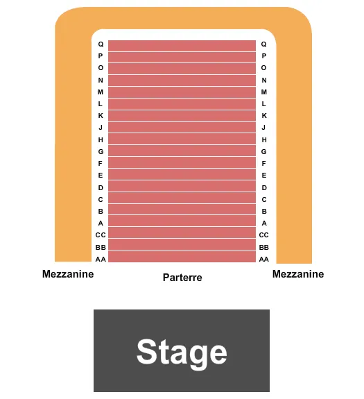 CARNEGIE HALL JUDY ARTHUR ZANKEL HALL ENDSTAGE 2 Seating Map Seating Chart