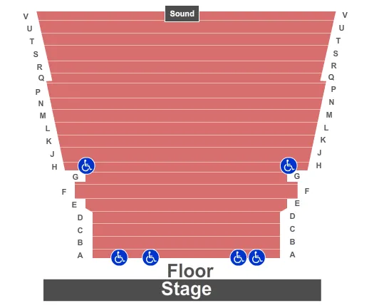 CARPENTER PERFORMING ARTS CENTER CA END STAGE Seating Map Seating Chart