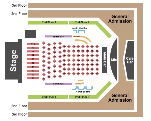 TRACY LAWRENCE Seating Map Seating Chart