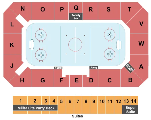 HOCKEY Seating Map Seating Chart