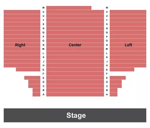CEDAR RIVER COMPLEX KRAPEK FAMILY FINE ARTS CENTER END STAGE Seating Map Seating Chart