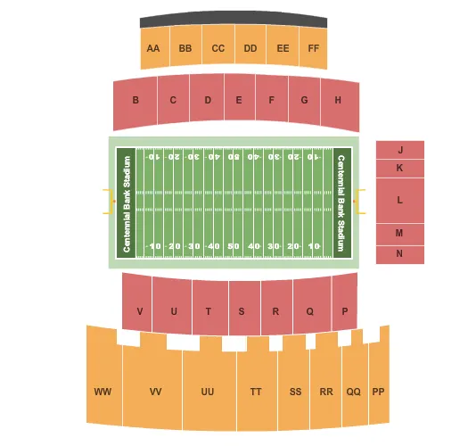 FOOTBALL Seating Map Seating Chart