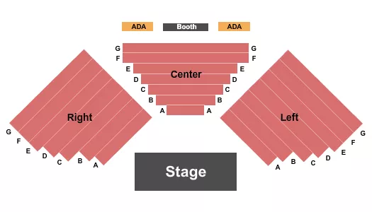 ENDSTAGE Seating Map Seating Chart