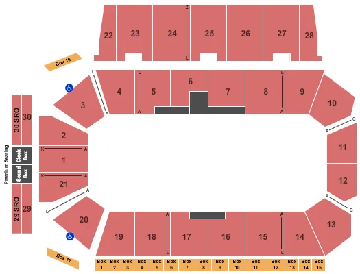 OPEN FLOOR Seating Map Seating Chart