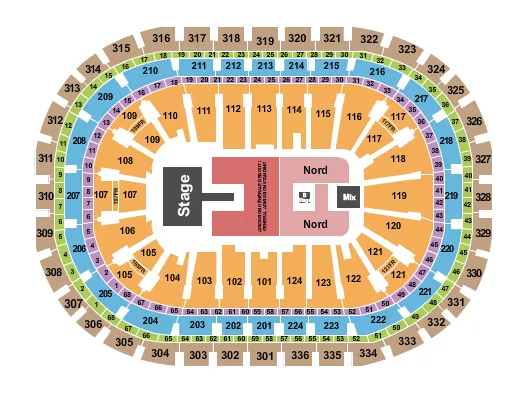 ALEX WARREN Seating Map Seating Chart