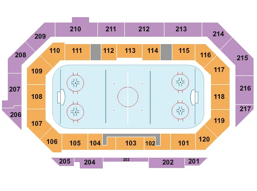 HOCKEY Seating Map Seating Chart