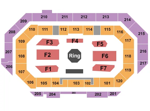 UFC Seating Map Seating Chart